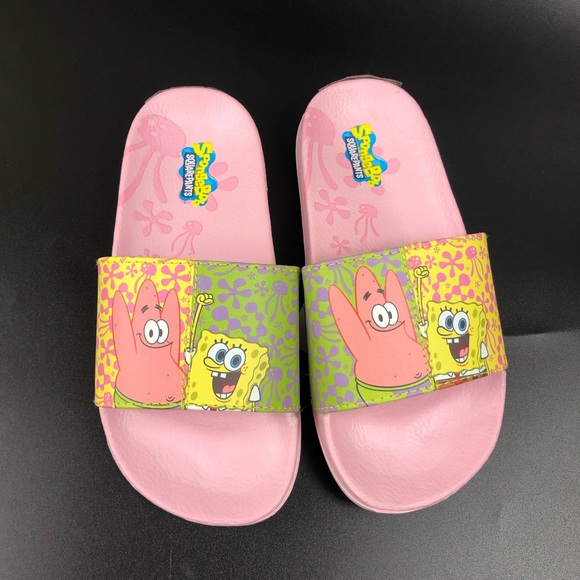 SpongeBob SquarePants and Patrick Comfort Casual Slide Sandals Size 13 - Picture 1 of 9